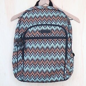 VERA BRADLEY Quilt Back Size Brown Teal Black